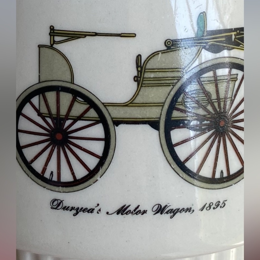 Ceramic Antique Car Mugs Vintage Stackable Set Of 5 Collectible Collector Item - Picture 13 of 15